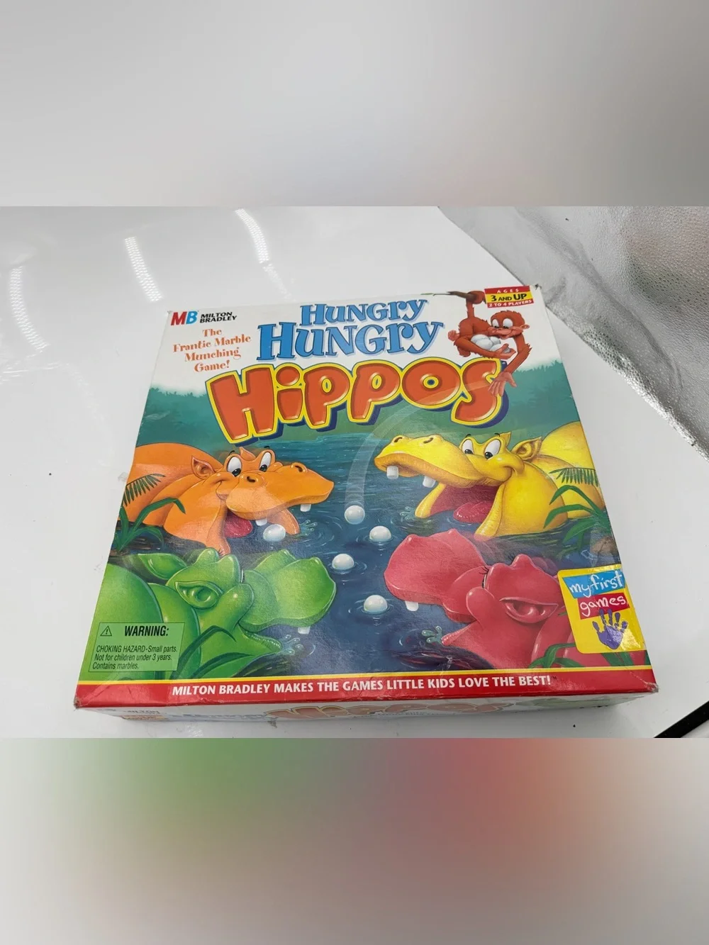 Vintage Hungry Hungry Hippos Milton Bradley 1994 Classic Kids Game - Complete,